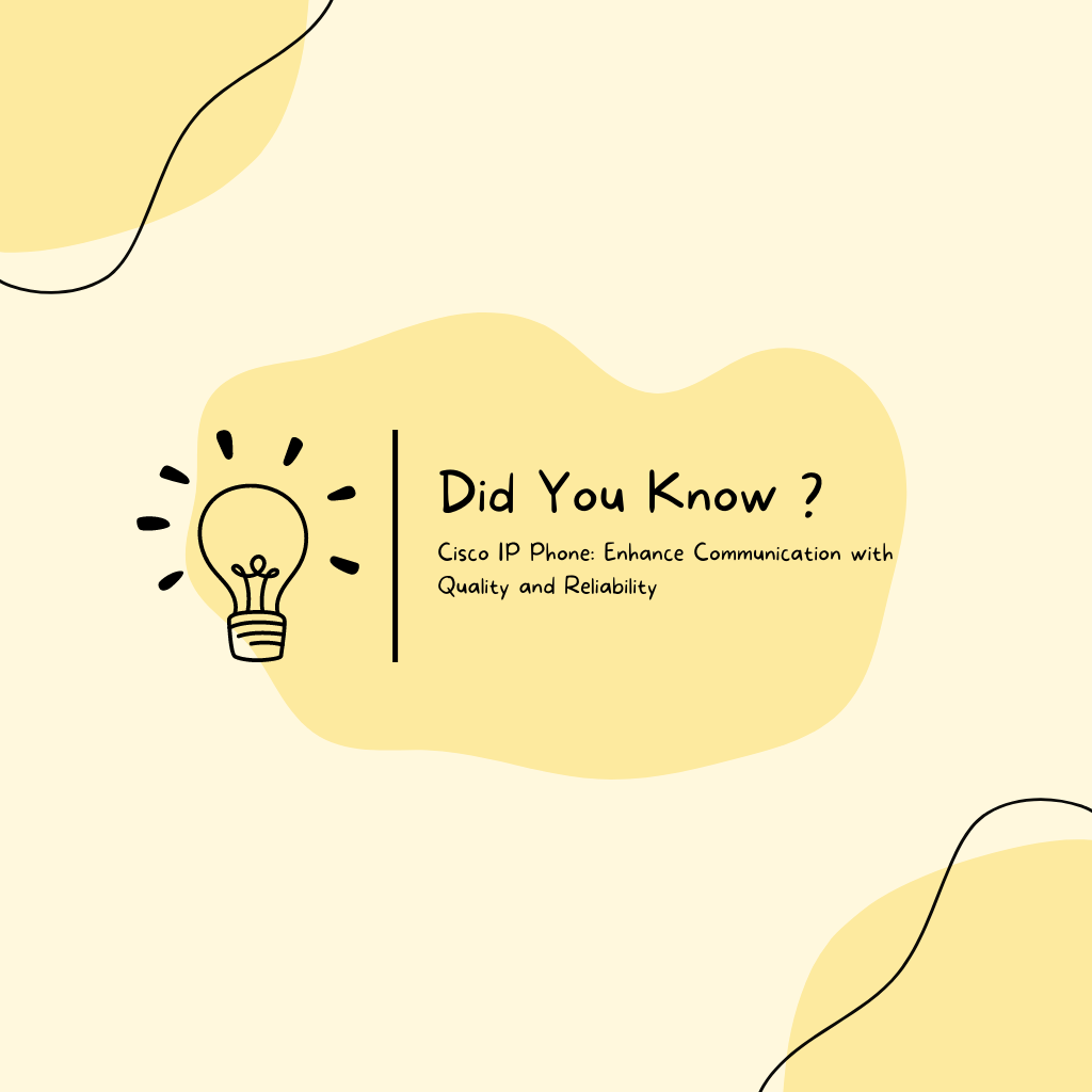 Cisco IP Phone: Enhance Communication with Quality and Reliability