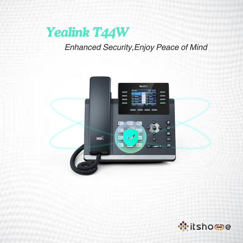 Enhanced Security, Enjoy Peace of Mind with Yealink T44W