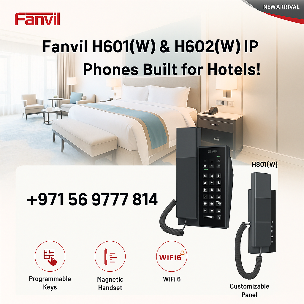 Fanvil H601(W) & H602(W) IP Phones Built for Hotels