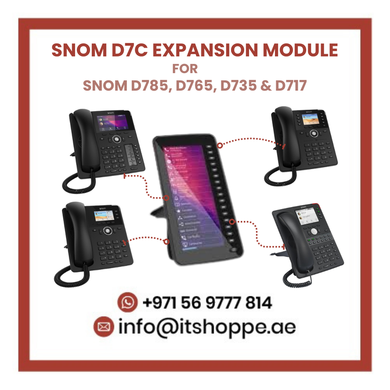 Snom D7C Expansion Module for Snom D785, D765, D735 &amp; D717