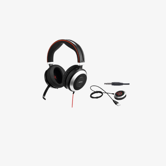 Jabra Evolve 80 UC Wired Stereo Over-Ear Headset Dubai