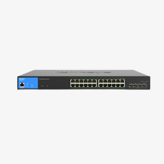 Linksys LGS328MPC 24-Port Managed Gigabit PoE+ Switch with 4 10G SFP+ Uplinks Dubai