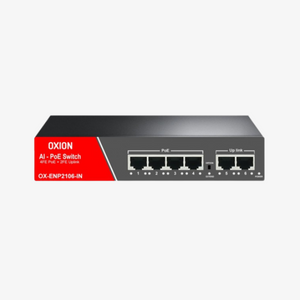 OXION OX-ENP2106-1N 4 Port Lite Series Ai-PoE Switch Dubai