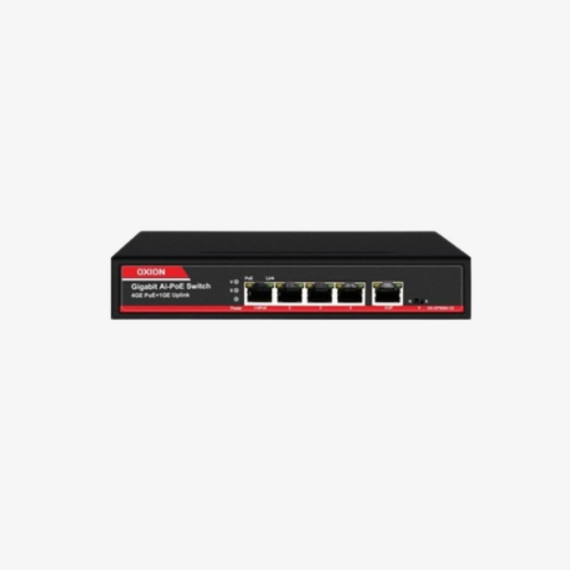 OXION OX-GPS504-1G 4 Port Gigabit Ai PoE Switch Dubai