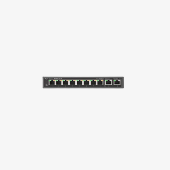 Ruijie 8-Port 10/100Mbps Desktop Unmanaged Switch RG-ES110D-P Black Dubai