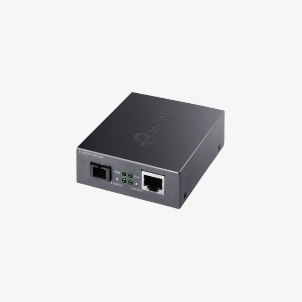 TP-Link TL-FC111PB-20 Omada 10/100Mbps WDM Media Converter with 1-Port PoE Dubai