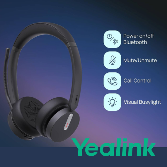 Yealink HA64 Pro Wireless DECT & Bluetooth Headset Dubai