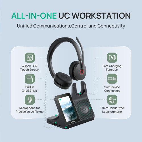 Yealink WH68 Workstation DECT Wireless Headset in Dubai