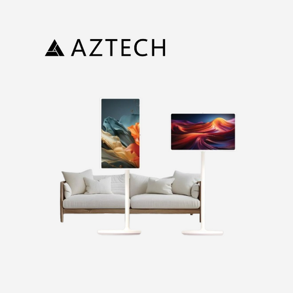 AZTECH Full-HD 32 inch Smart Movable Screen AZT-PTD32FHD Dubai