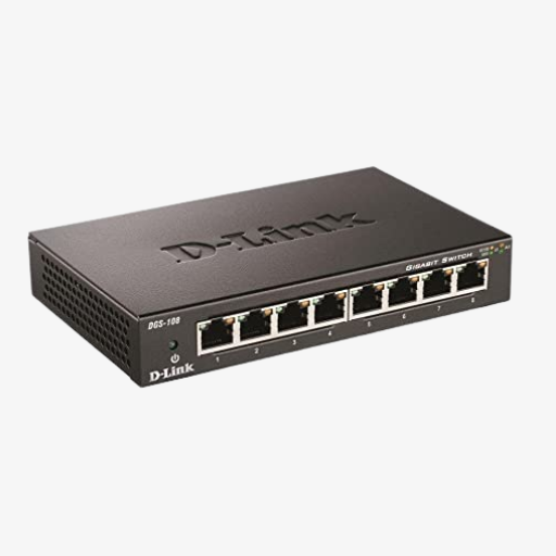 D-link 8 Port Gigabit DGS-108 Desktop Switch Dubai