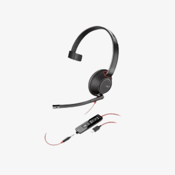 Poly Blackwire 5210,C5210,USB-A,WW headsets Dubai
