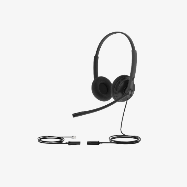 Yealink YHS34 Dual Lite Wired Headset QD to RJ9 Dubai