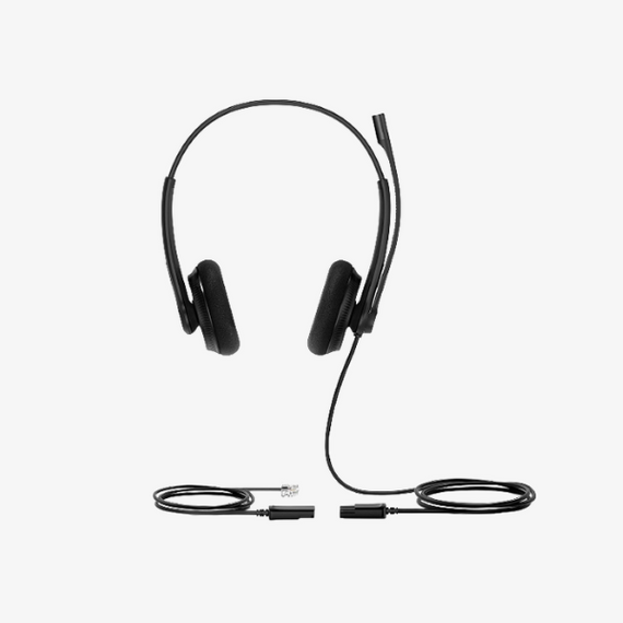 Yealink YHS34 Dual Lite Wired Headset QD to RJ9 Dubai